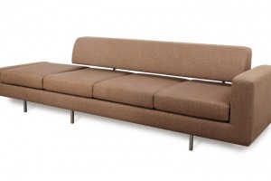 custom furniture - plateau upholstered sofa stainless steel frame - koush - adelaide